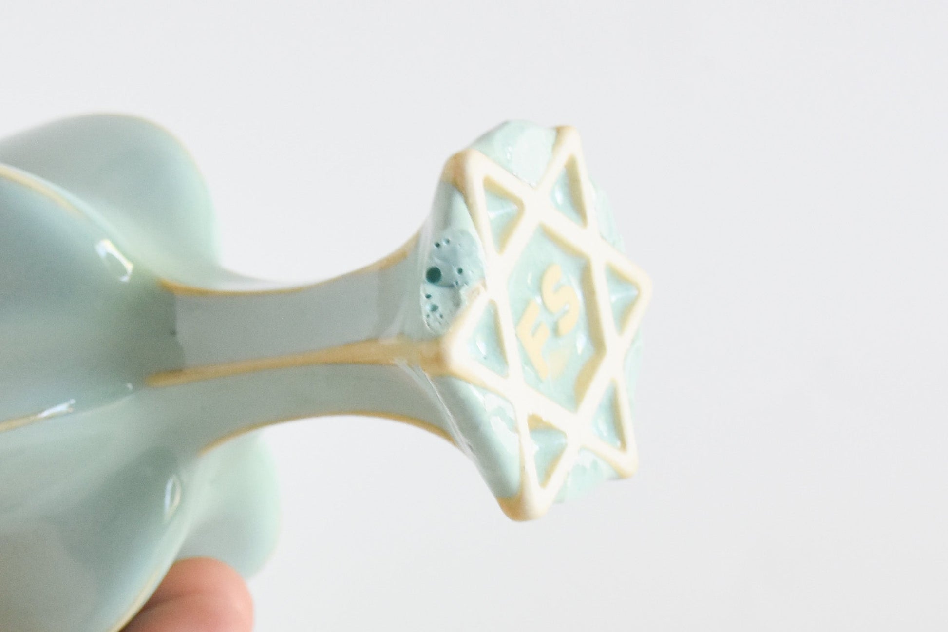 Handmade ceramic titled '' – modern Judaica by Feldi Studios