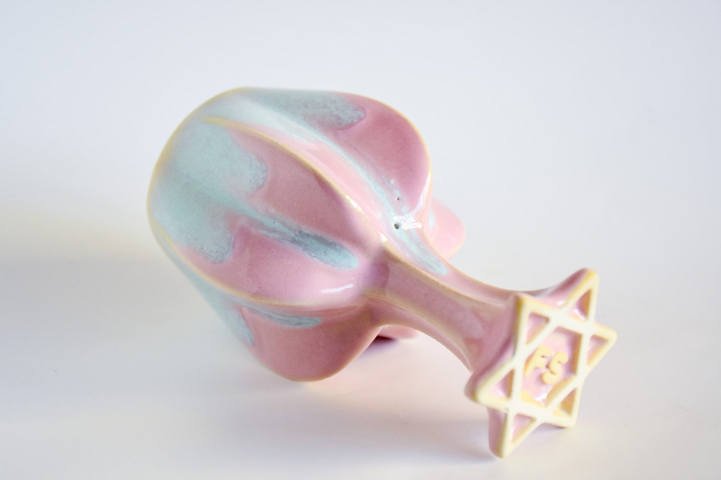 Handmade ceramic titled '' – modern Judaica by Feldi Studios