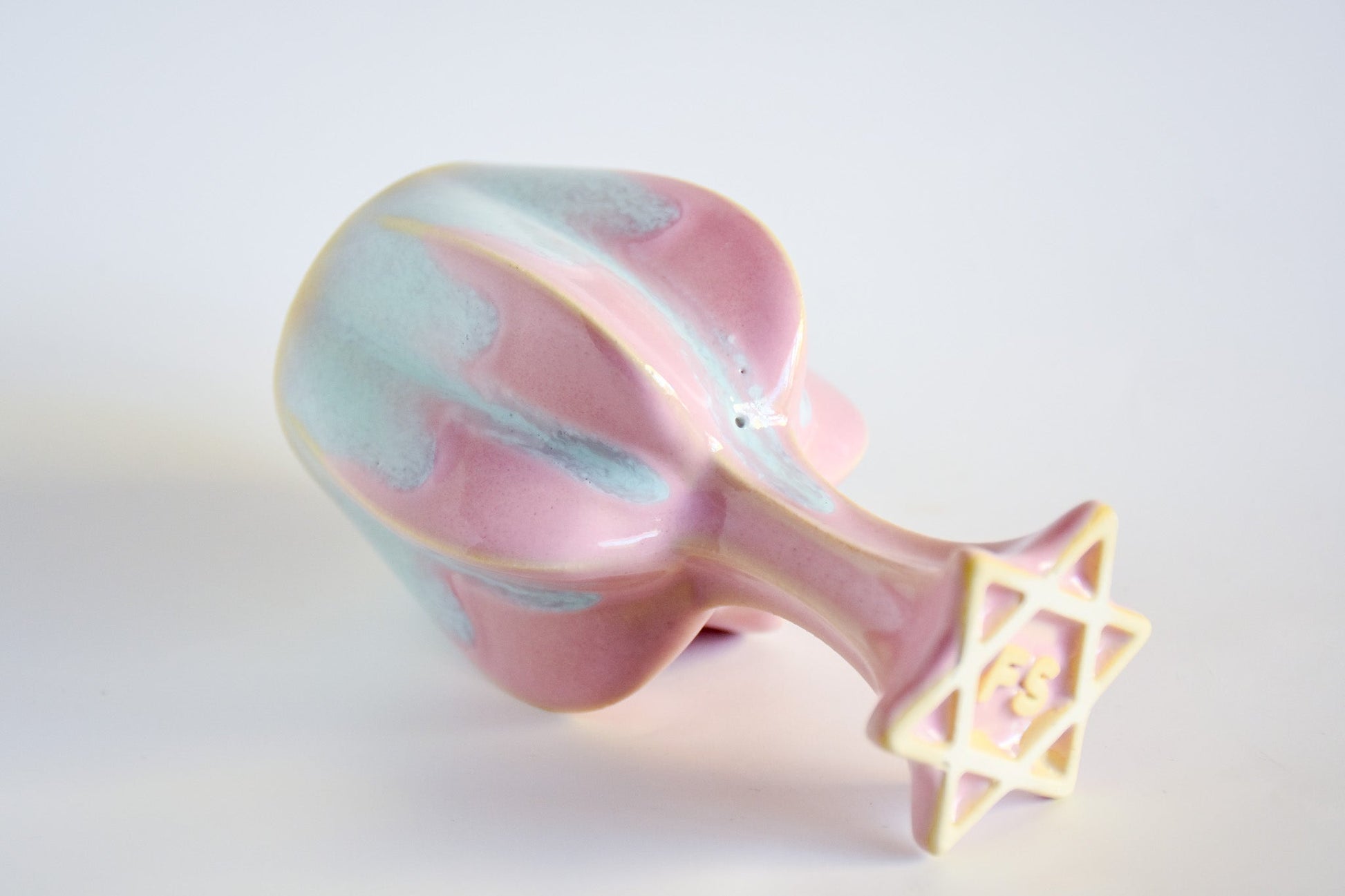 Handmade ceramic titled '' – modern Judaica by Feldi Studios