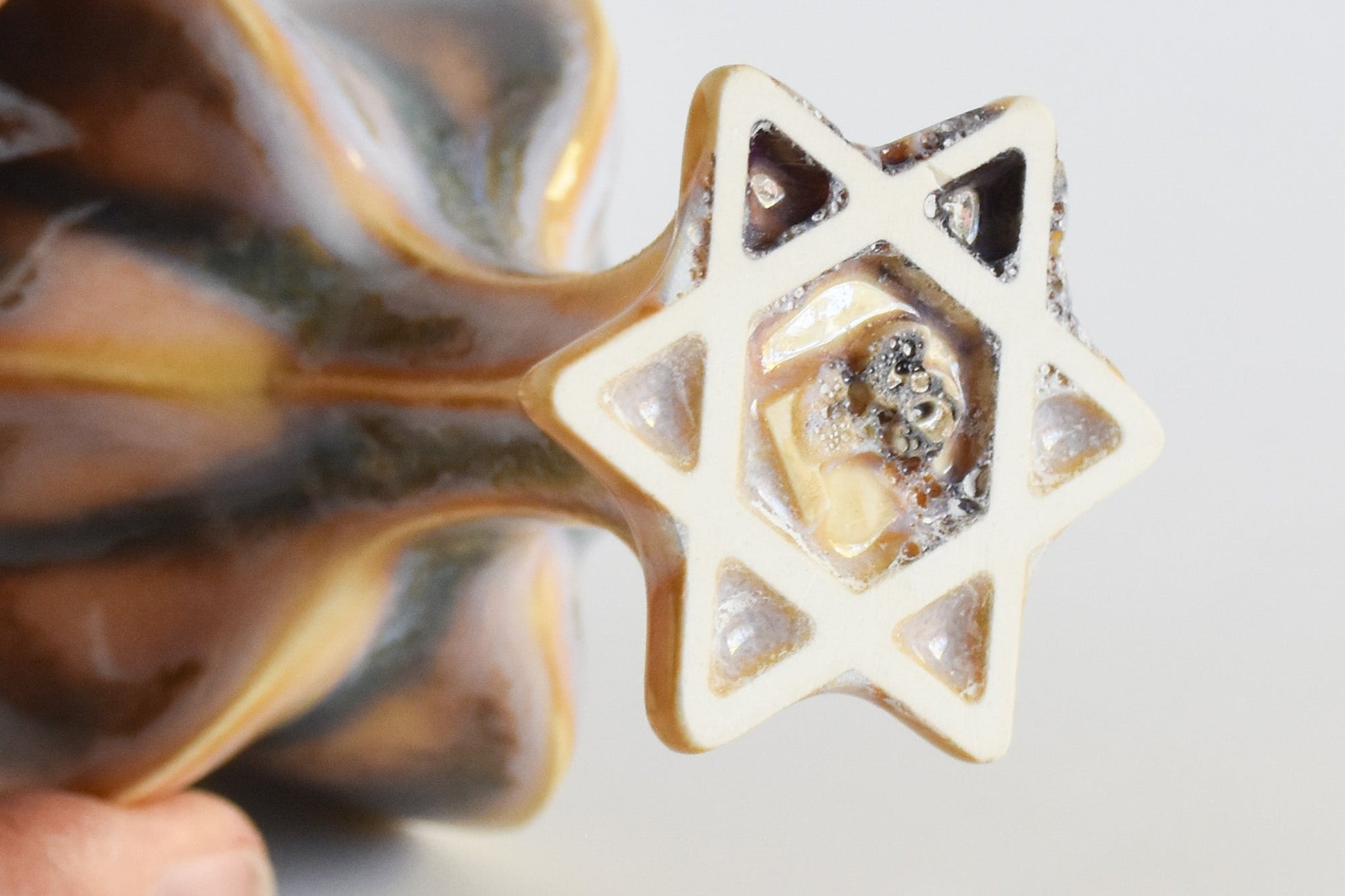Handmade ceramic titled '' – modern Judaica by Feldi Studios