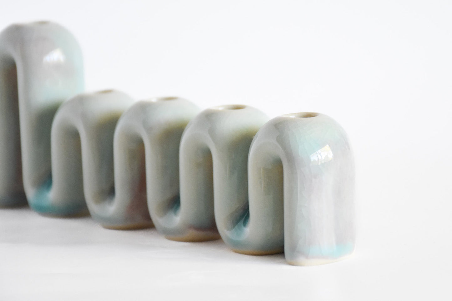 Handmade ceramic titled '' – modern Judaica by Feldi Studios