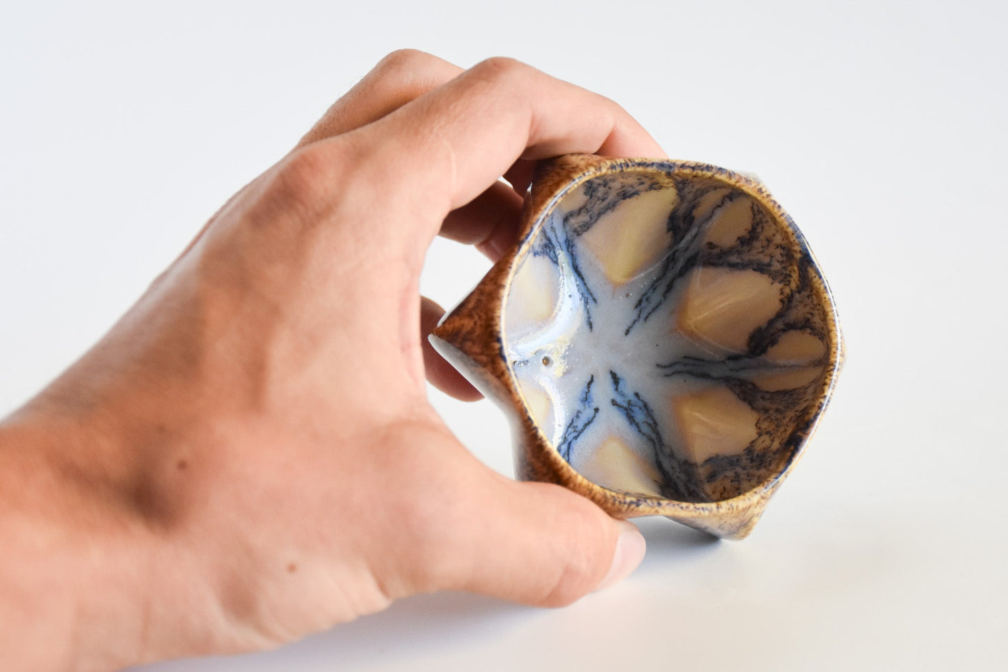 SECOND | Pom Honey Pot - Blue and Gold