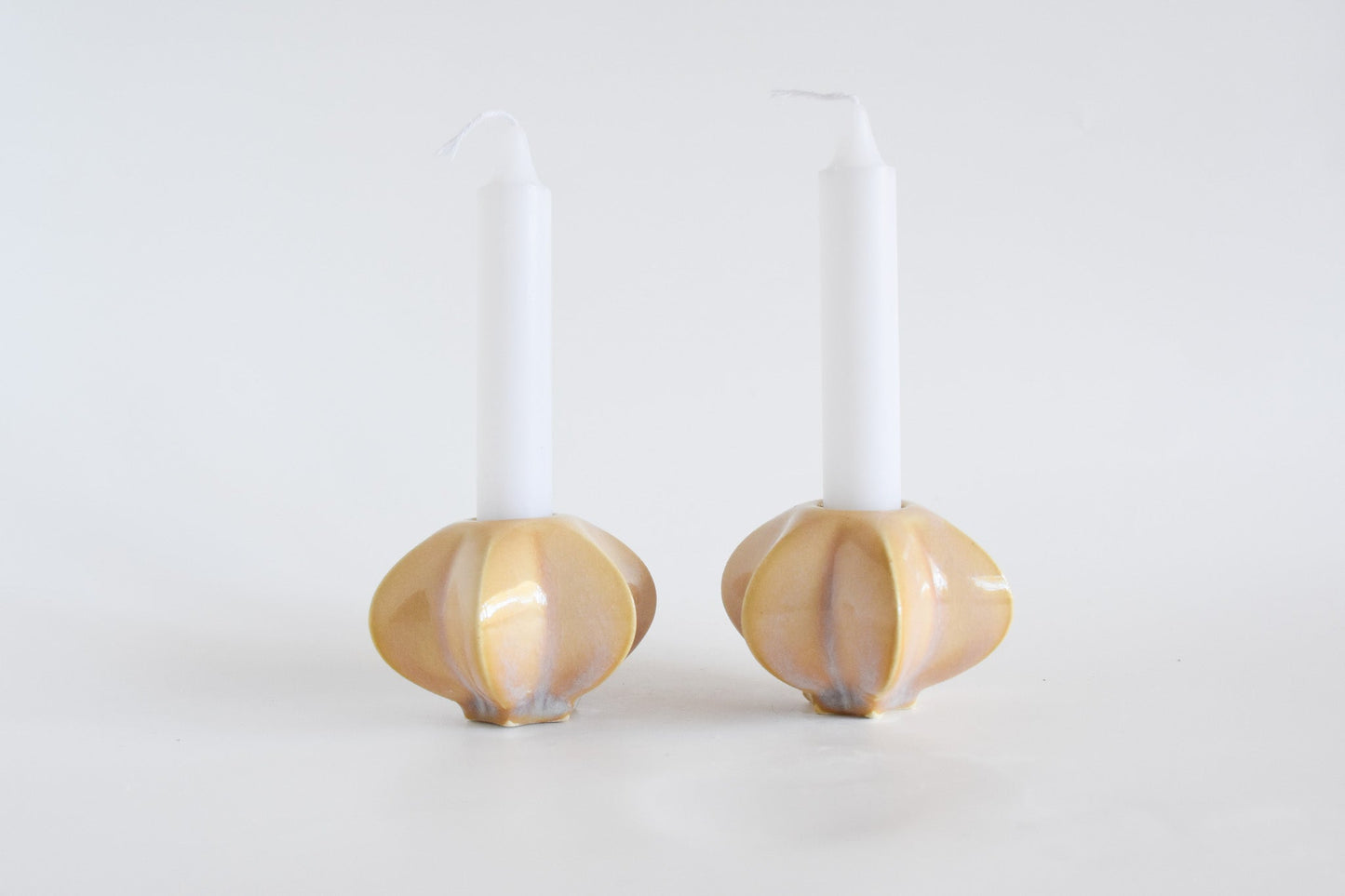 SECOND | Shabbat Candle Pair - Gold