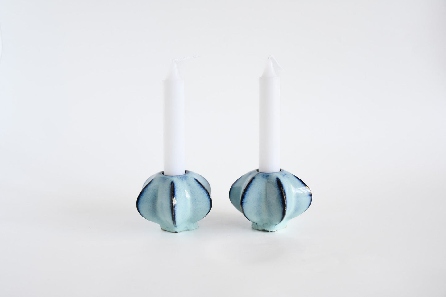 SECOND | Shabbat Candle Pair - Baby Blue