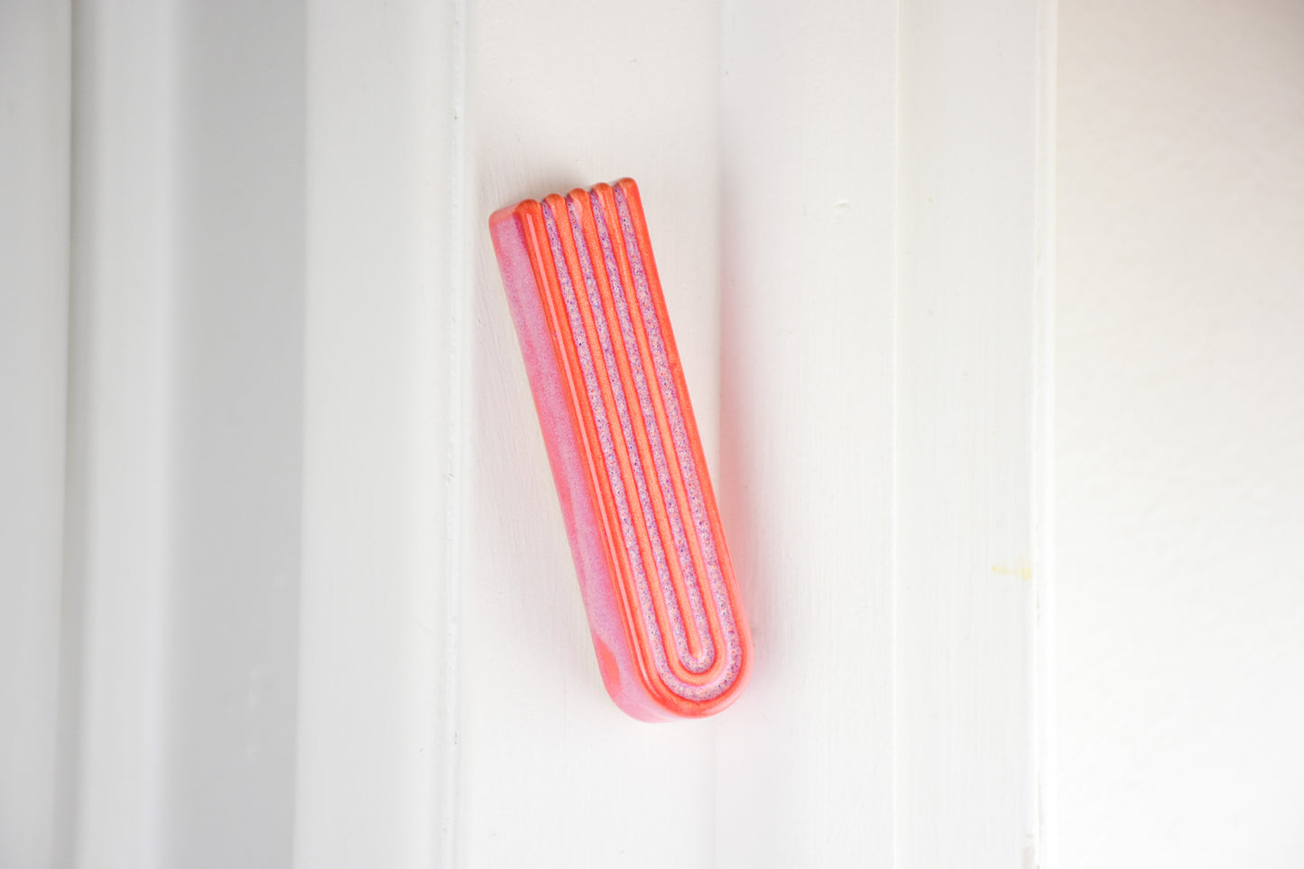 Arch Mezuzah - Hot Pink
