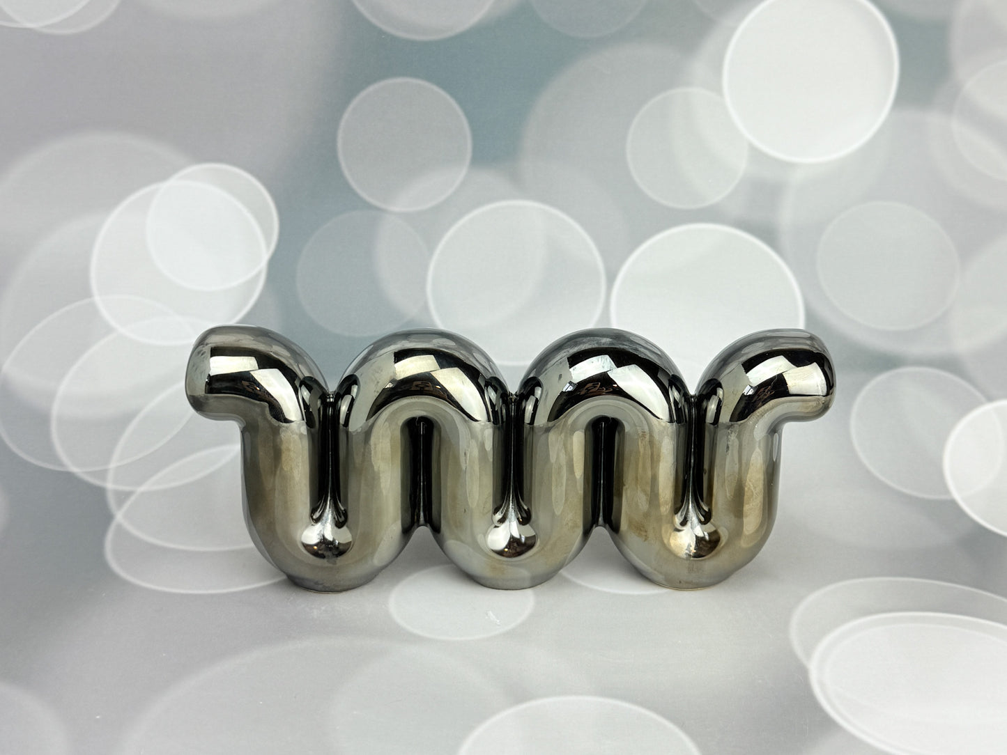 Handmade ceramic  titled 'Decorative Sculpture - Chrome' – modern Judaica by Feldi Studios