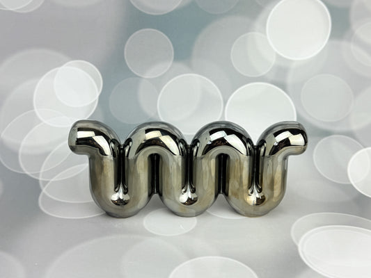 Handmade ceramic  titled 'Decorative Sculpture - Chrome' – modern Judaica by Feldi Studios