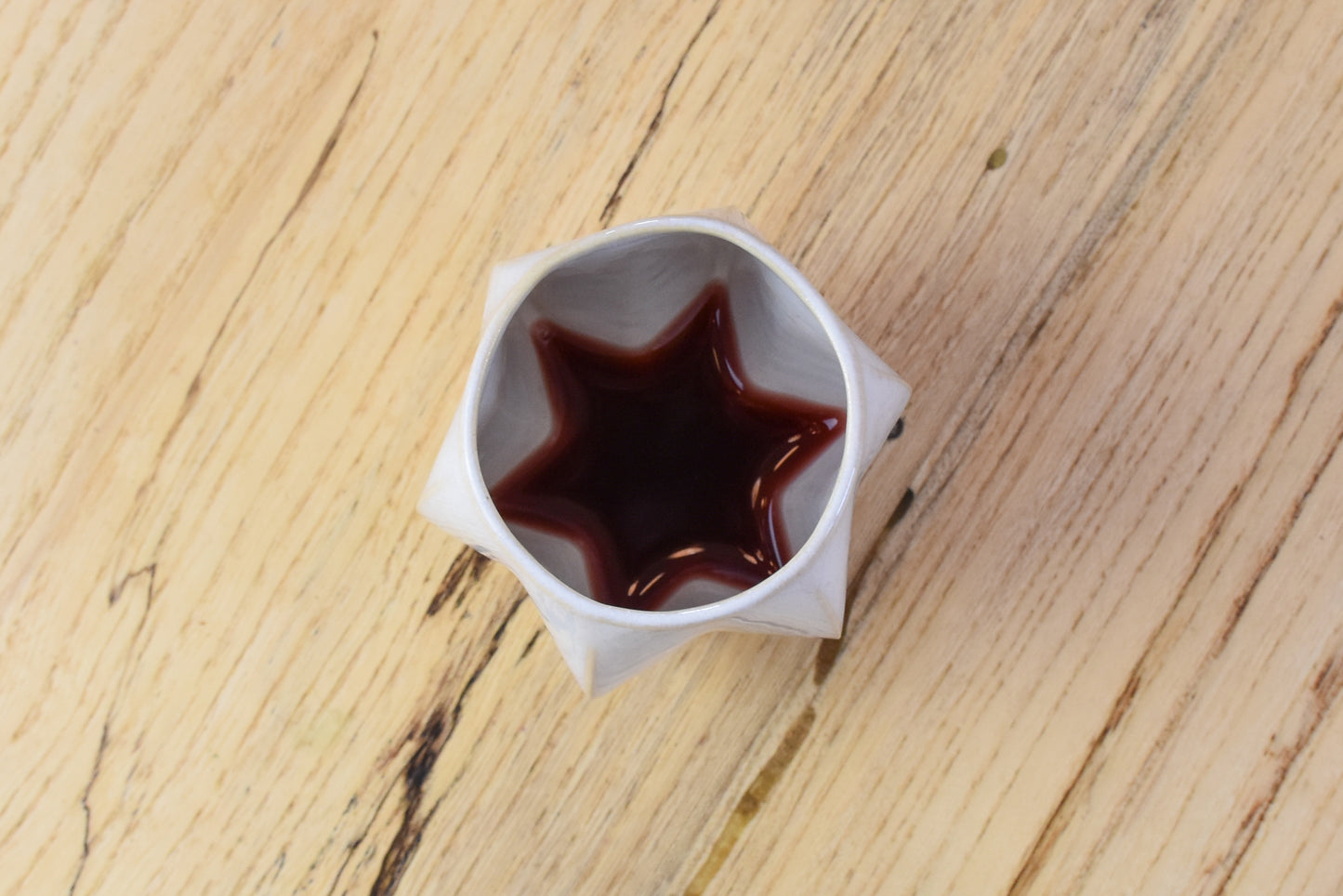 Stemmed Kiddush Cup - Cream