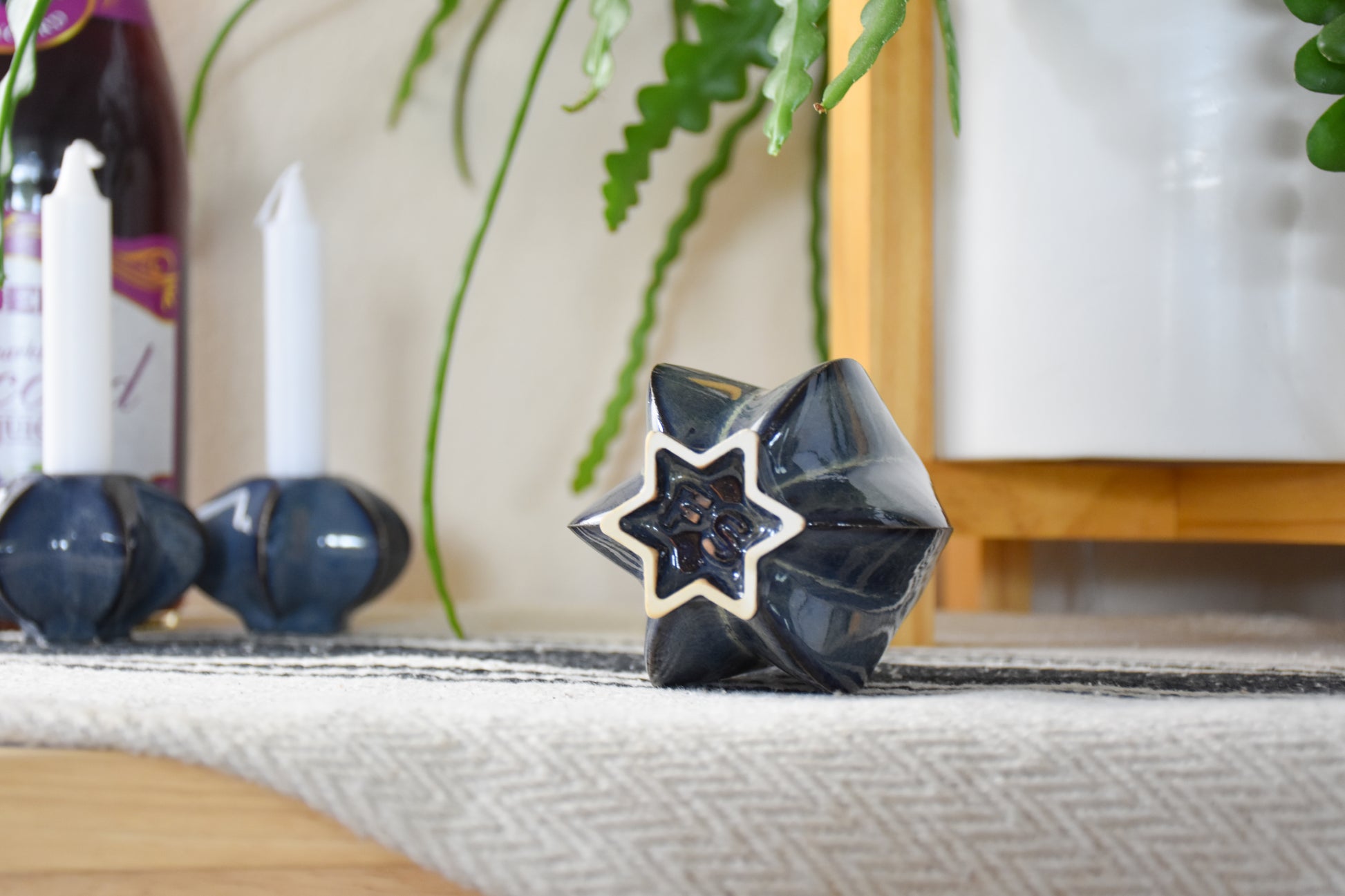 Handmade ceramic  titled '' – modern Judaica by Feldi Studios