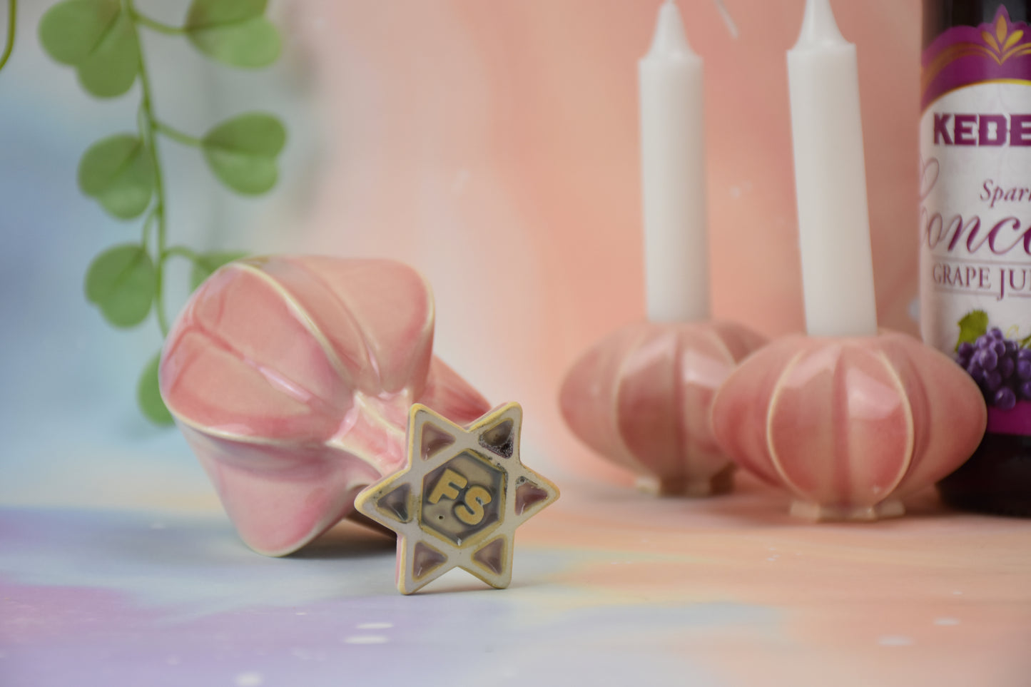 Handmade ceramic  titled '' – modern Judaica by Feldi Studios