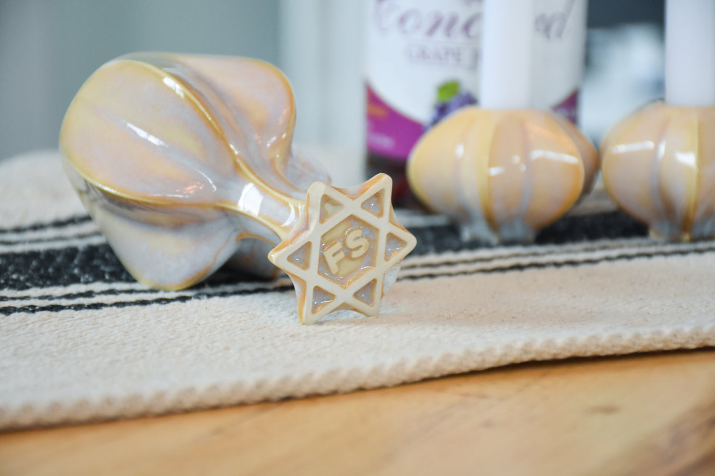 Handmade ceramic  titled '' – modern Judaica by Feldi Studios