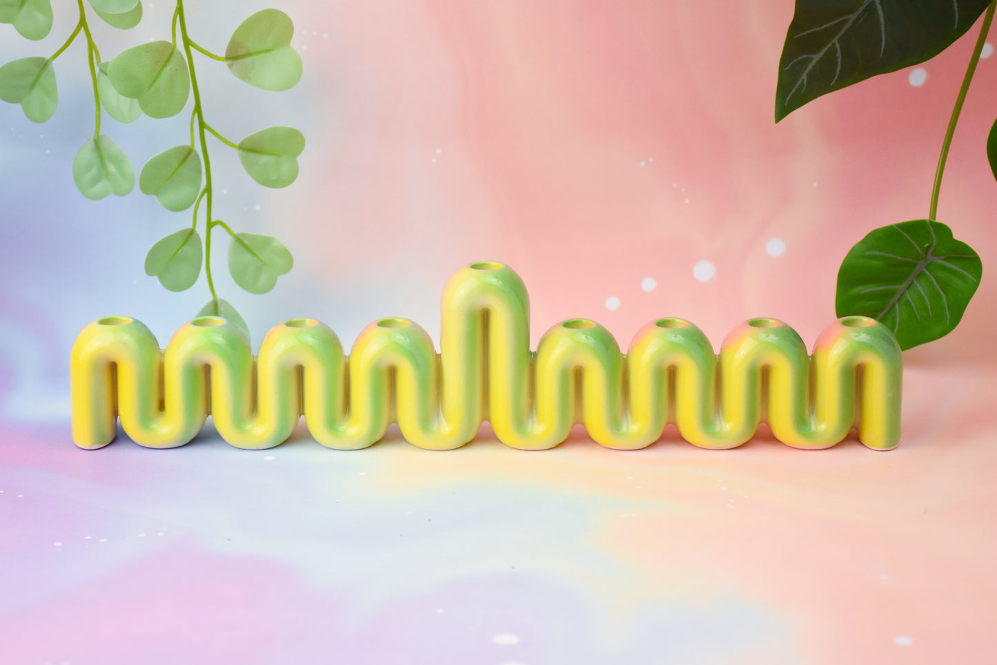 Hanukkah Menorah - Rainbow Sherbet