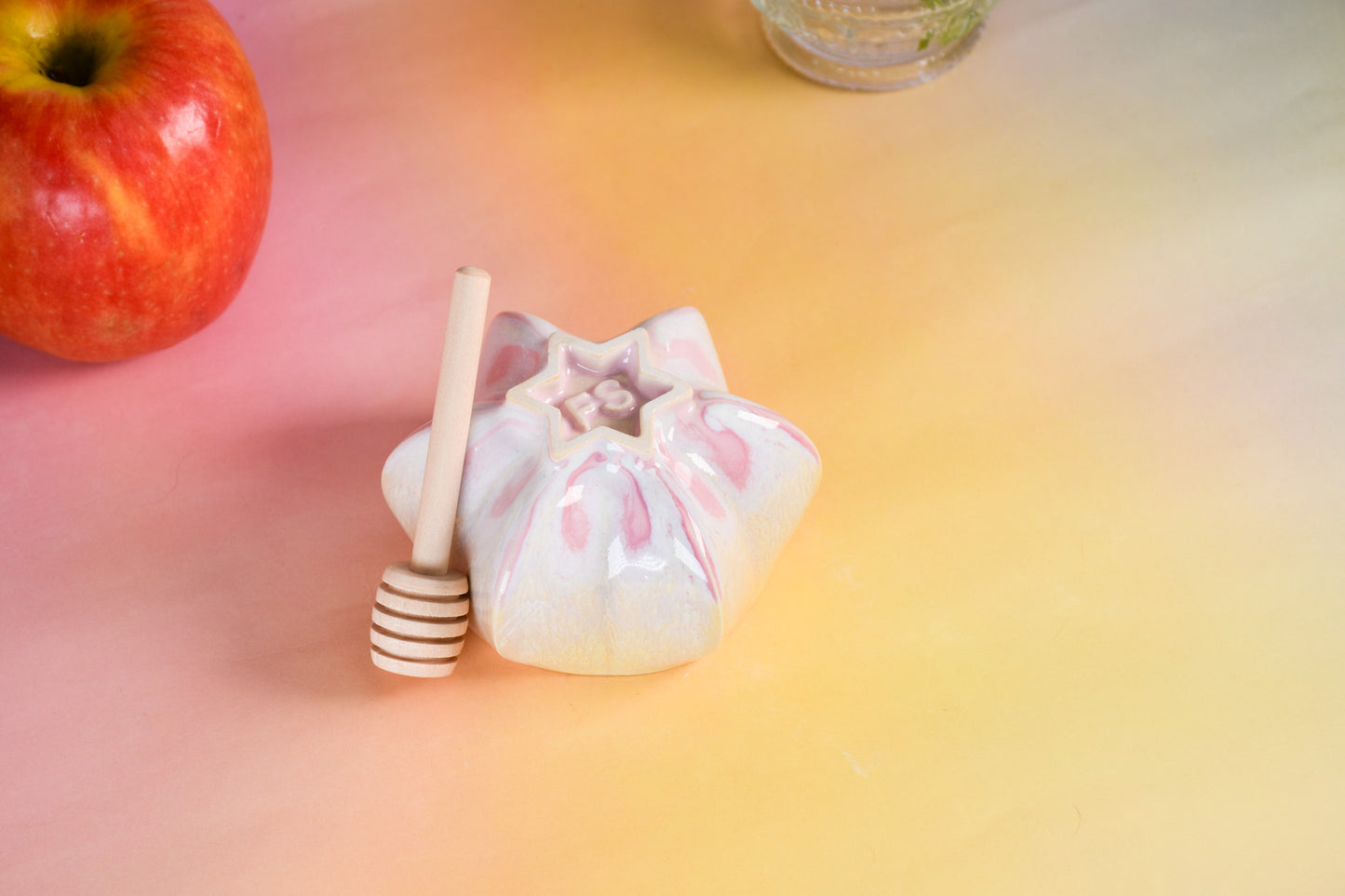 Pom Honey Pot - Gold and Pink, 2