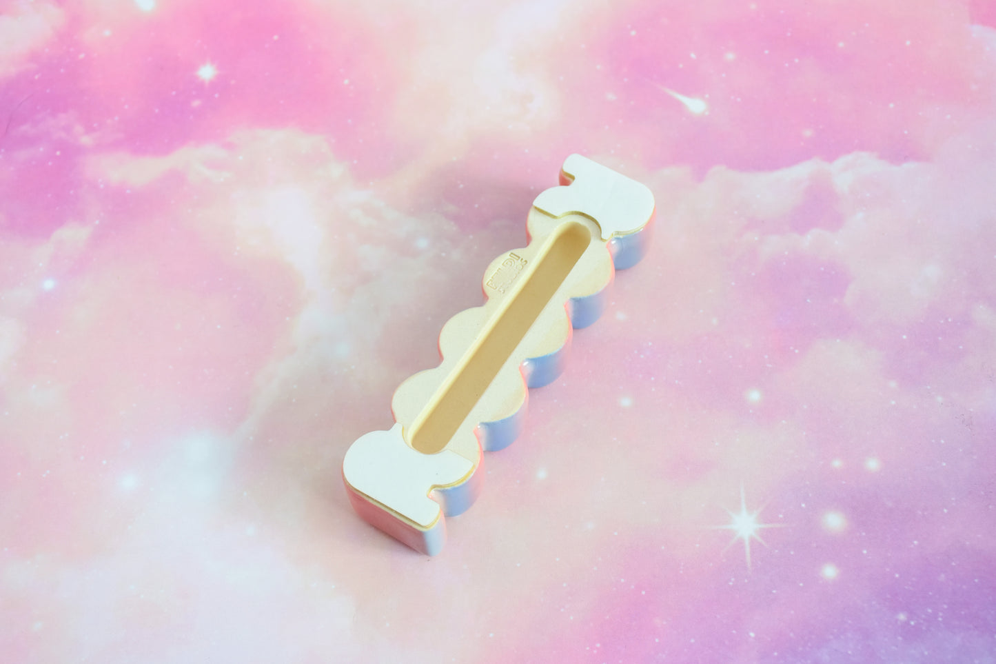Ribbon Mezuzah - Cotton Candy Fade