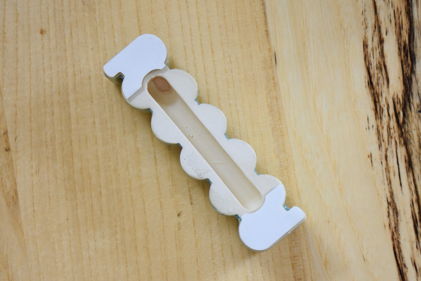 Ribbon Mezuzah - Blue and White