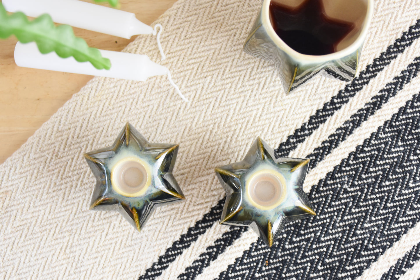 Shabbat Candle Pair - Chrome