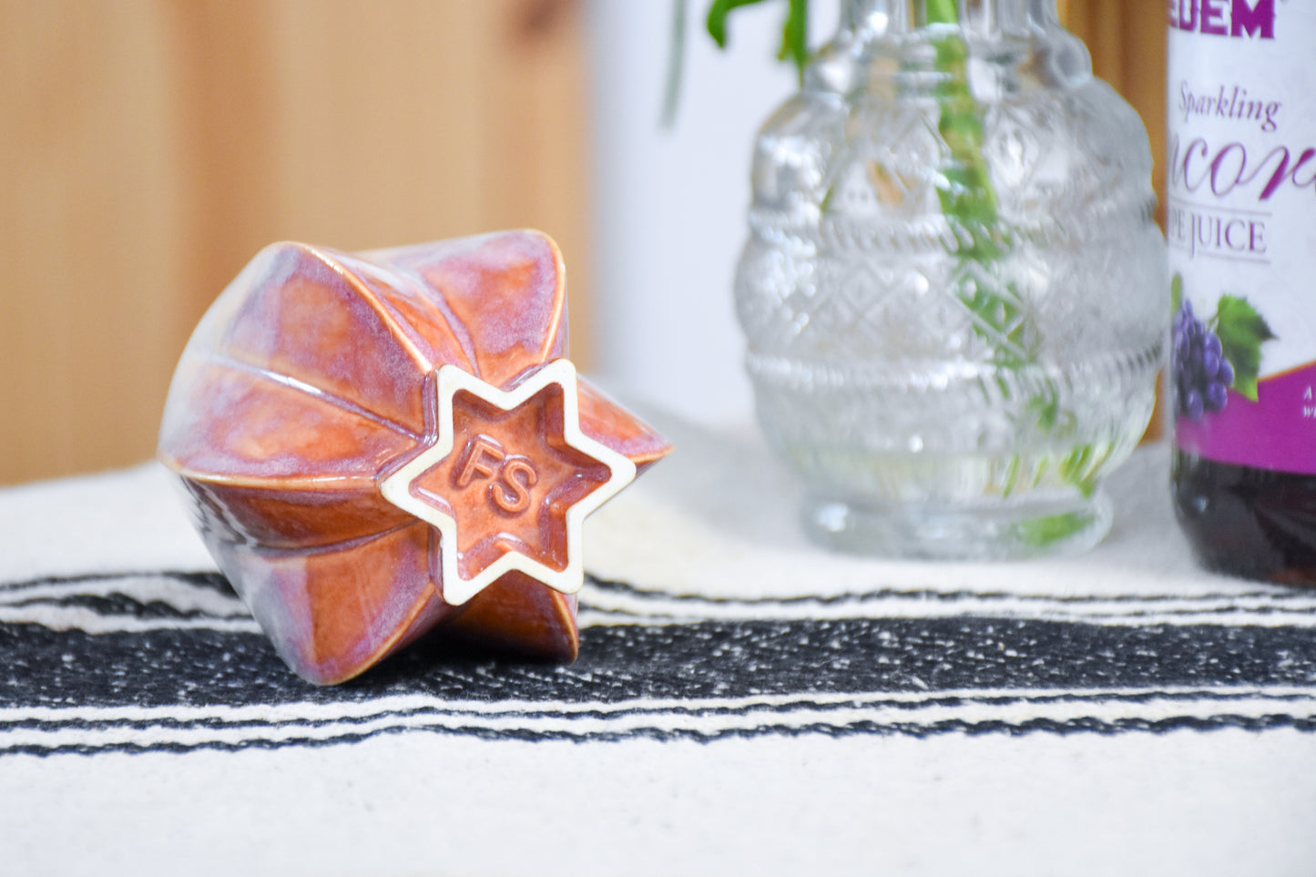 Shabbat Pom Kiddush Cup - Rusty