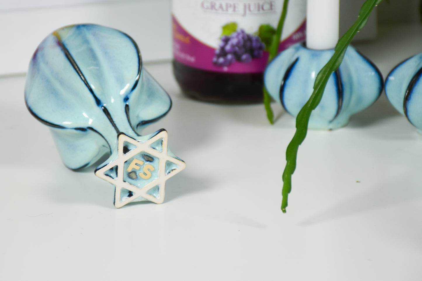 Handmade ceramic  titled '' – modern Judaica by Feldi Studios