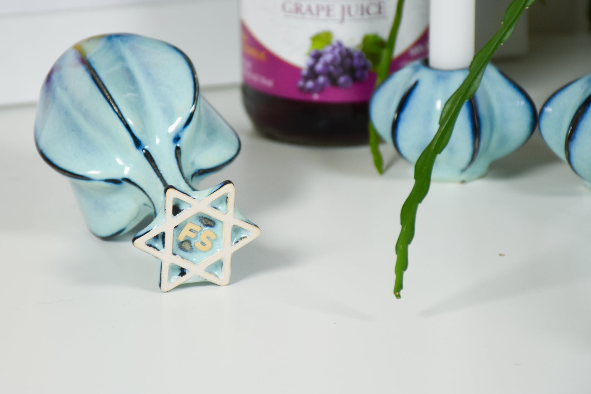 Handmade ceramic  titled '' – modern Judaica by Feldi Studios