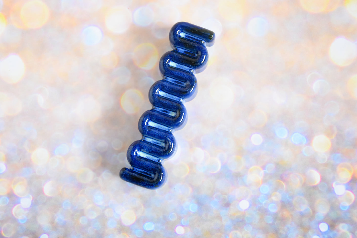 Worm Mezuzah - Blue