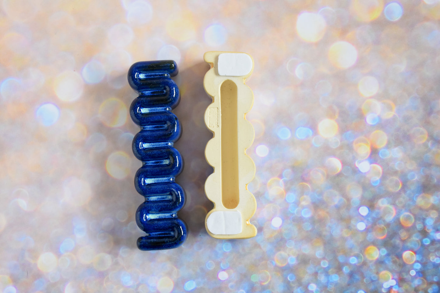 Worm Mezuzah - Blue