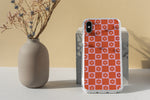 Load image into Gallery viewer, Pink and Red Flower Grid Phone Case

