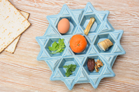 Seder Plate - Aquamarine