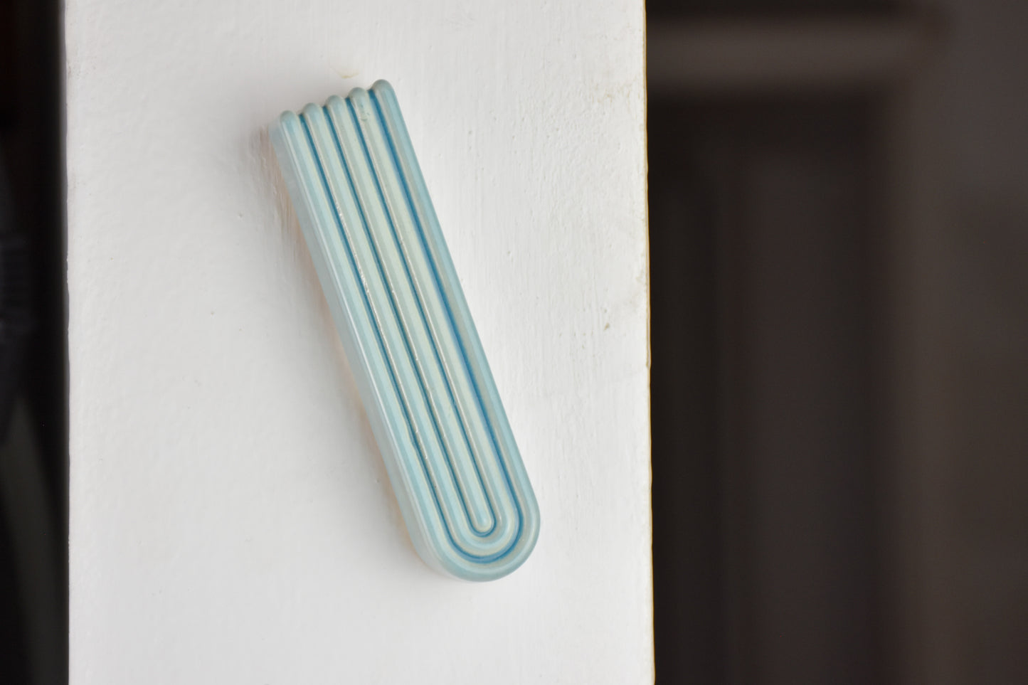 Arch Mezuzah - Aquamarine