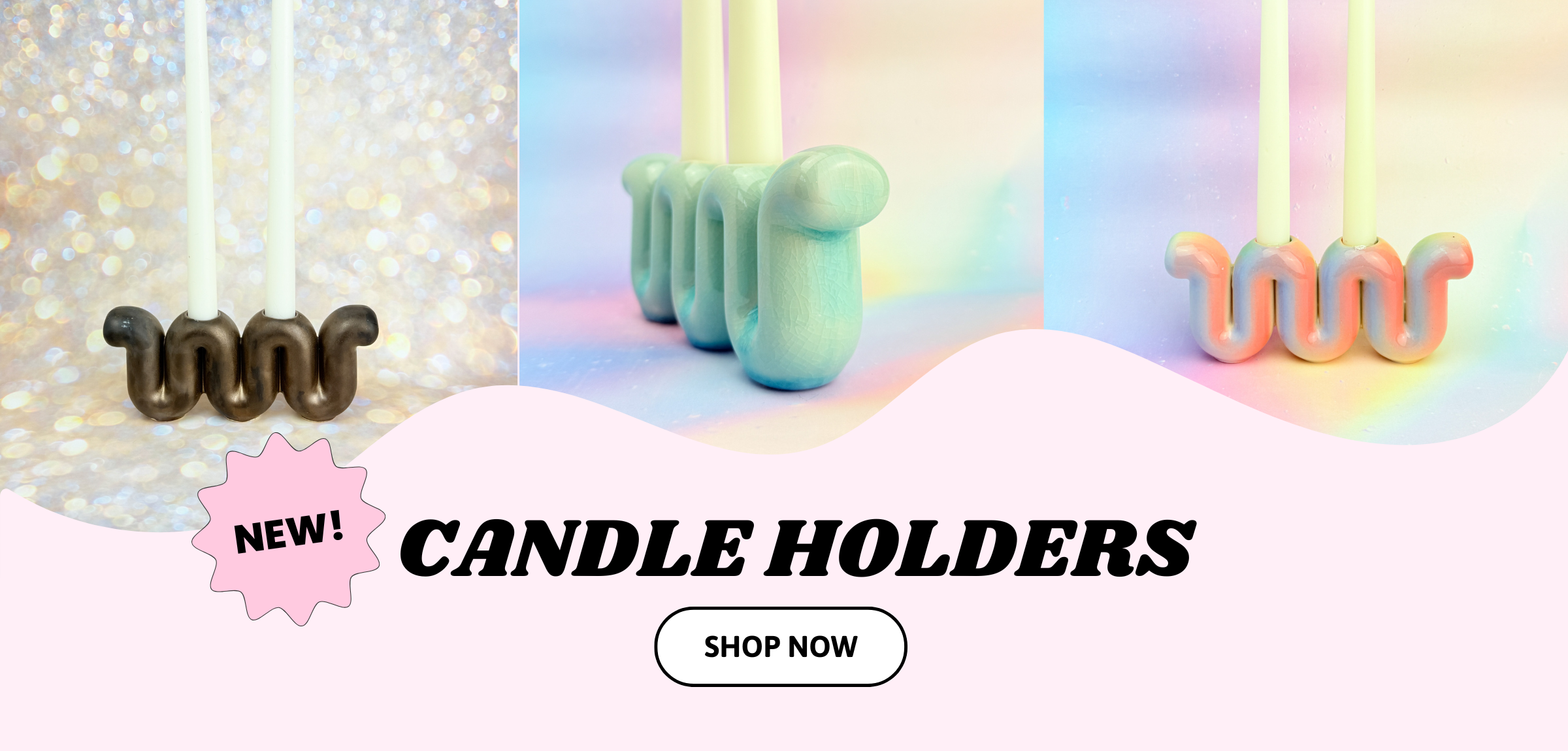 Ceramic Candle Holder Banner