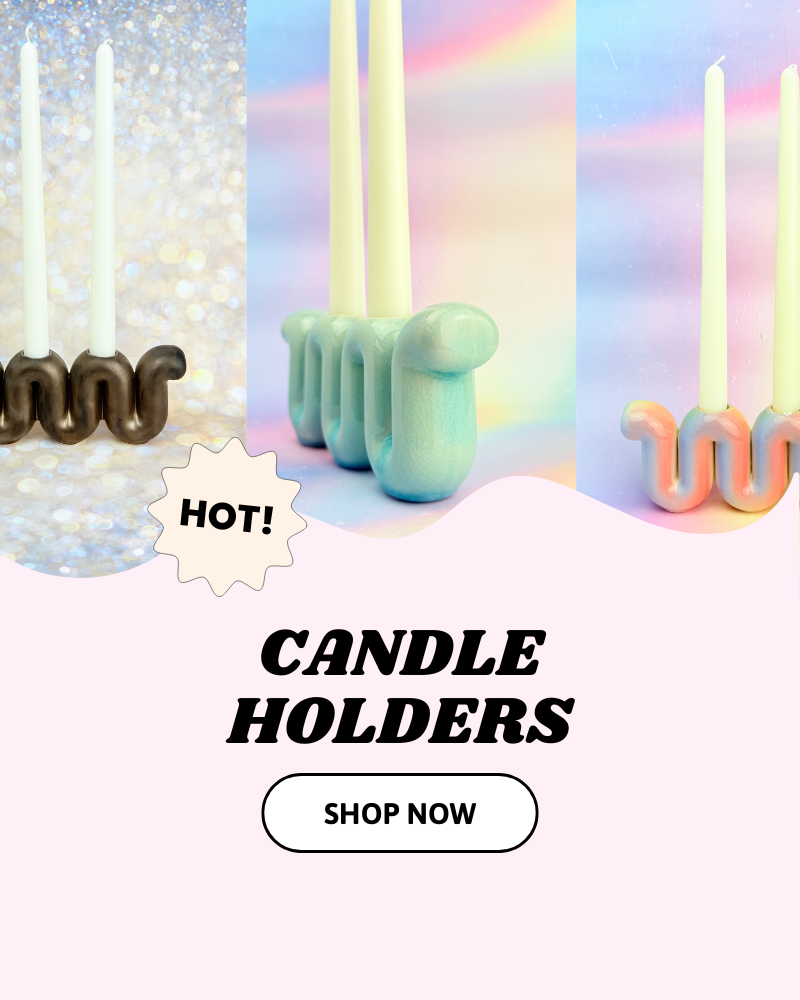 Ceramic Candle Holder Banner Mobile