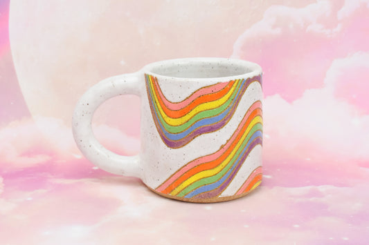 SECOND: Wavy Rainbow Mug
