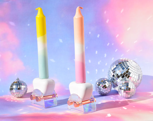 PRE ORDER - Iridescent Candle Holder