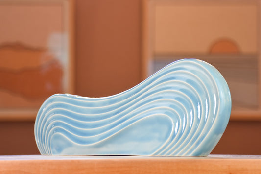 Wave Menorah, Aquamarine