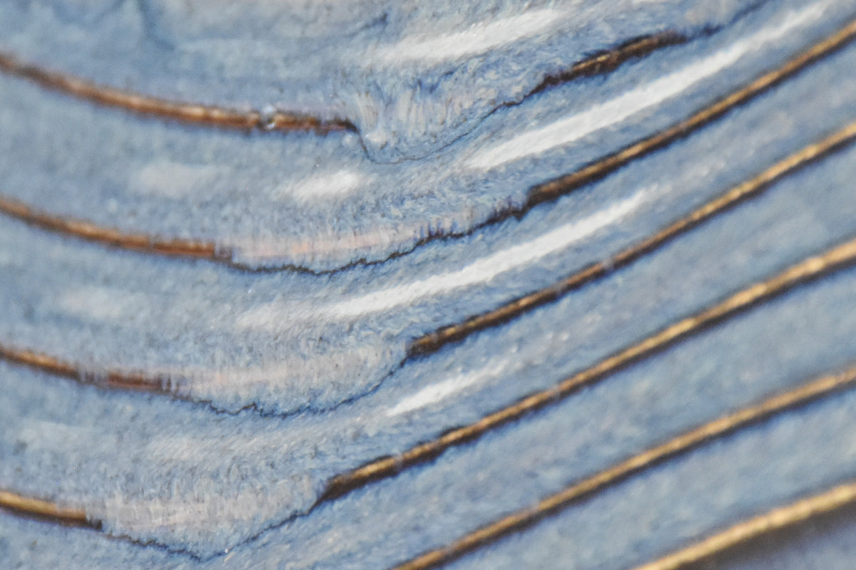 Wave Menorah, Dark Denim