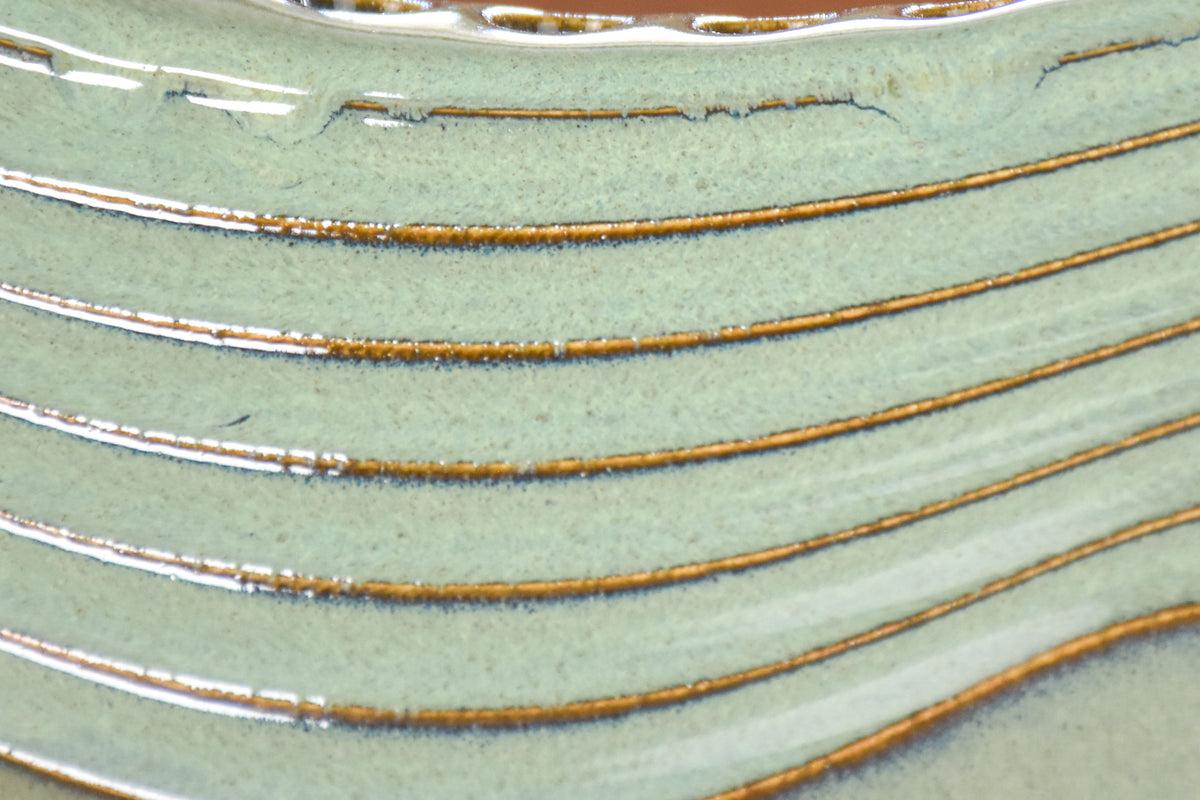 Wave Menorah, Washed Denim