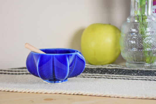Rosh Hashanah Pom Honey Pot - Jewcy Blue