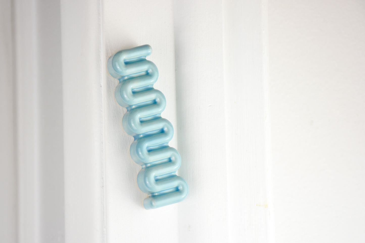 Ribbon Mezuzah - Aquamarine