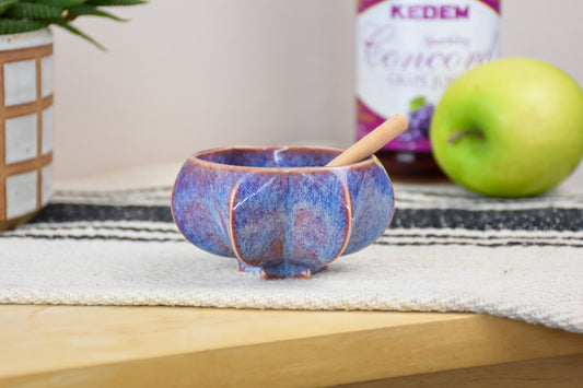Rosh Hashanah Pom Honey Pot - Ultraviolet