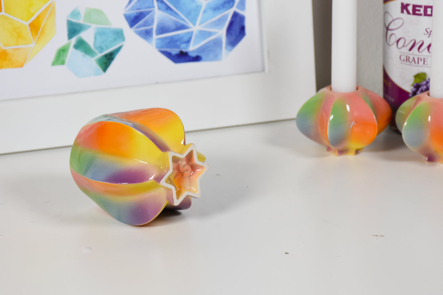 Kiddush Cup - Rainbow #1