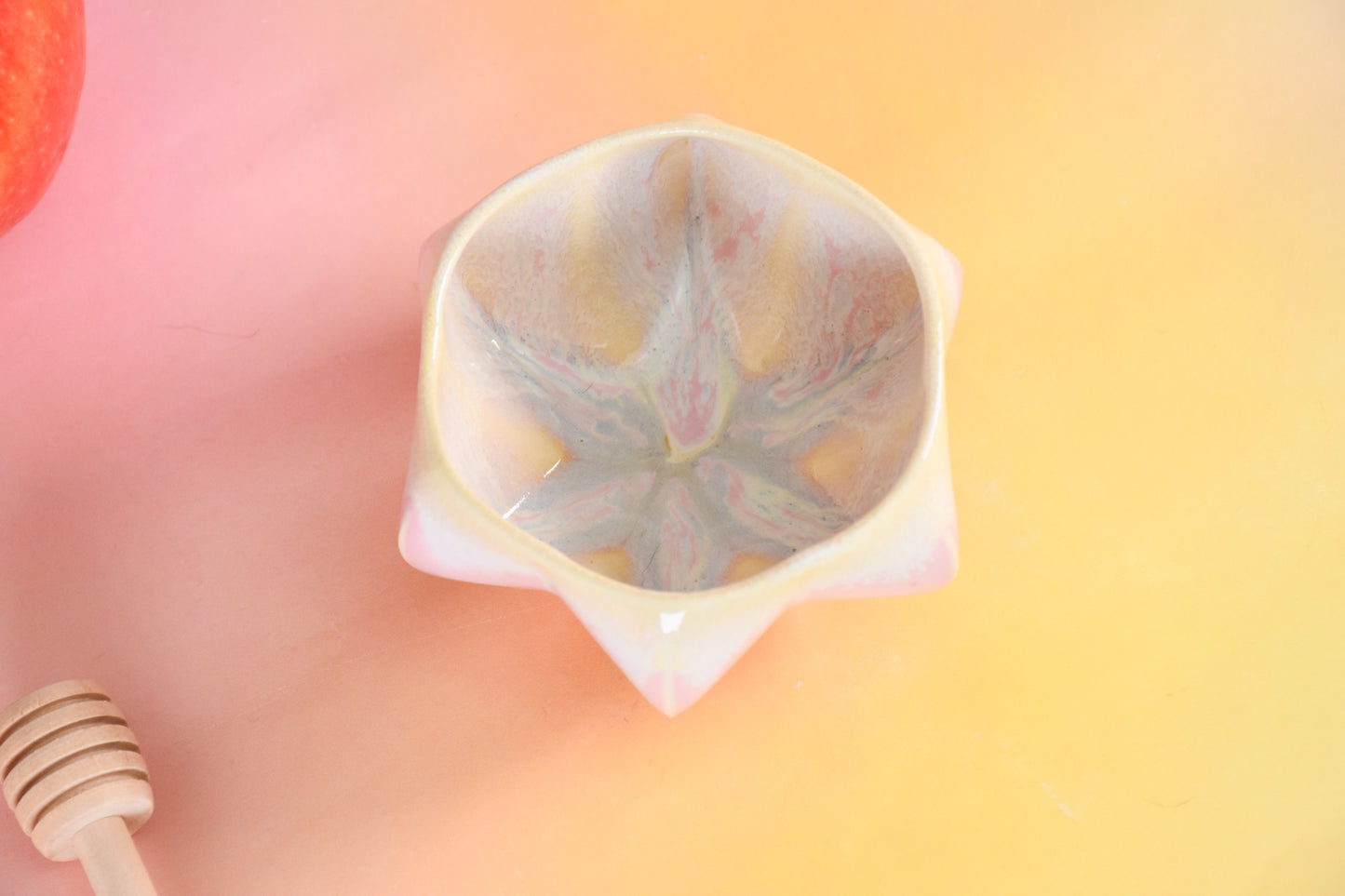 Pom Honey Pot - Gold and Pink