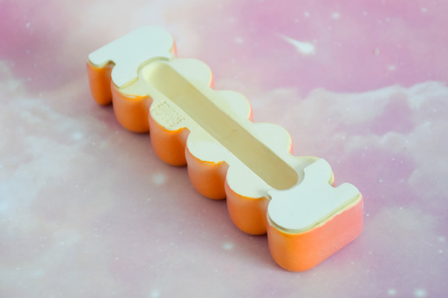 Ribbon Mezuzah - Flamingo Fade