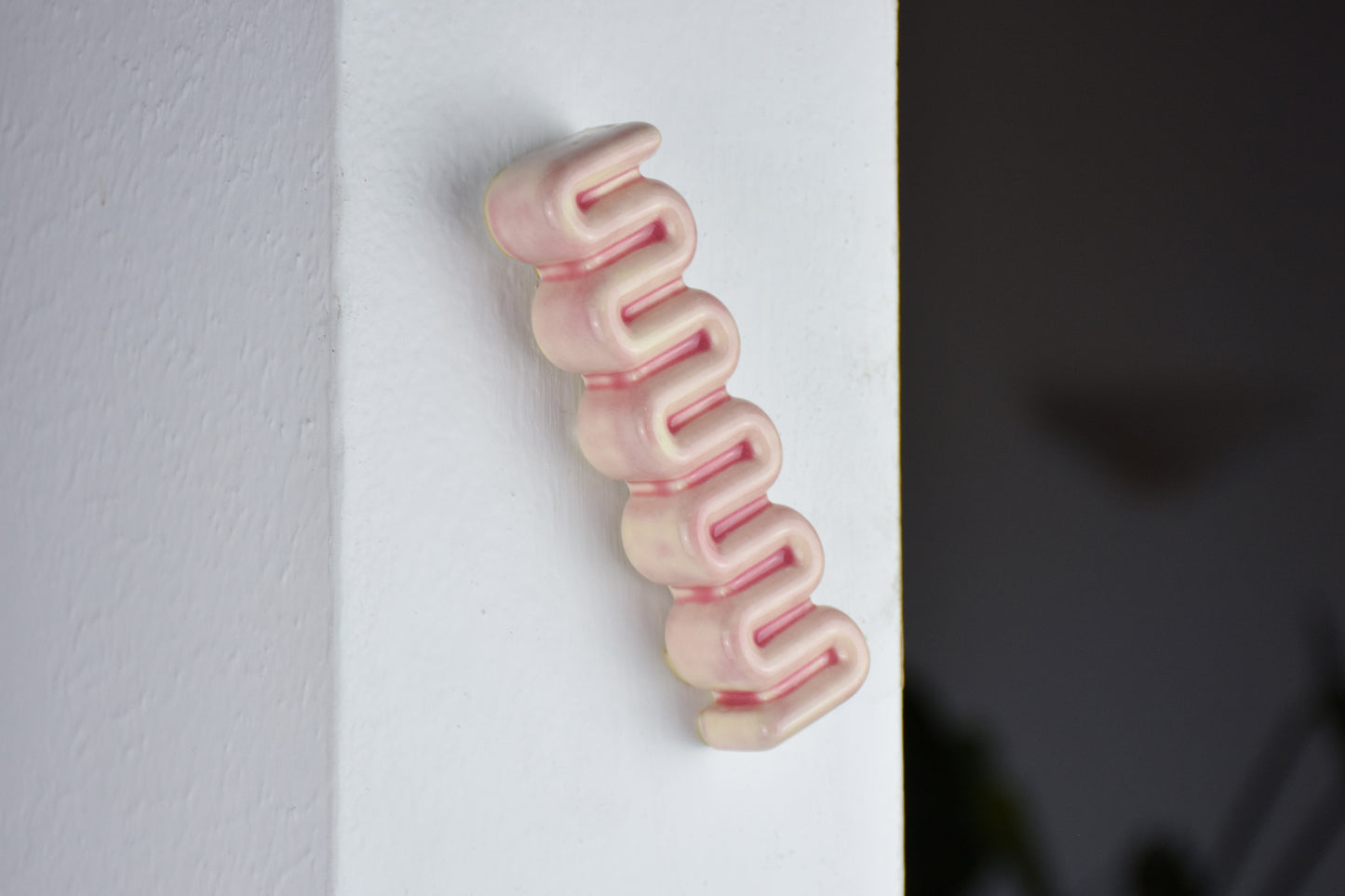 Ribbon Mezuzah - Washed Pink