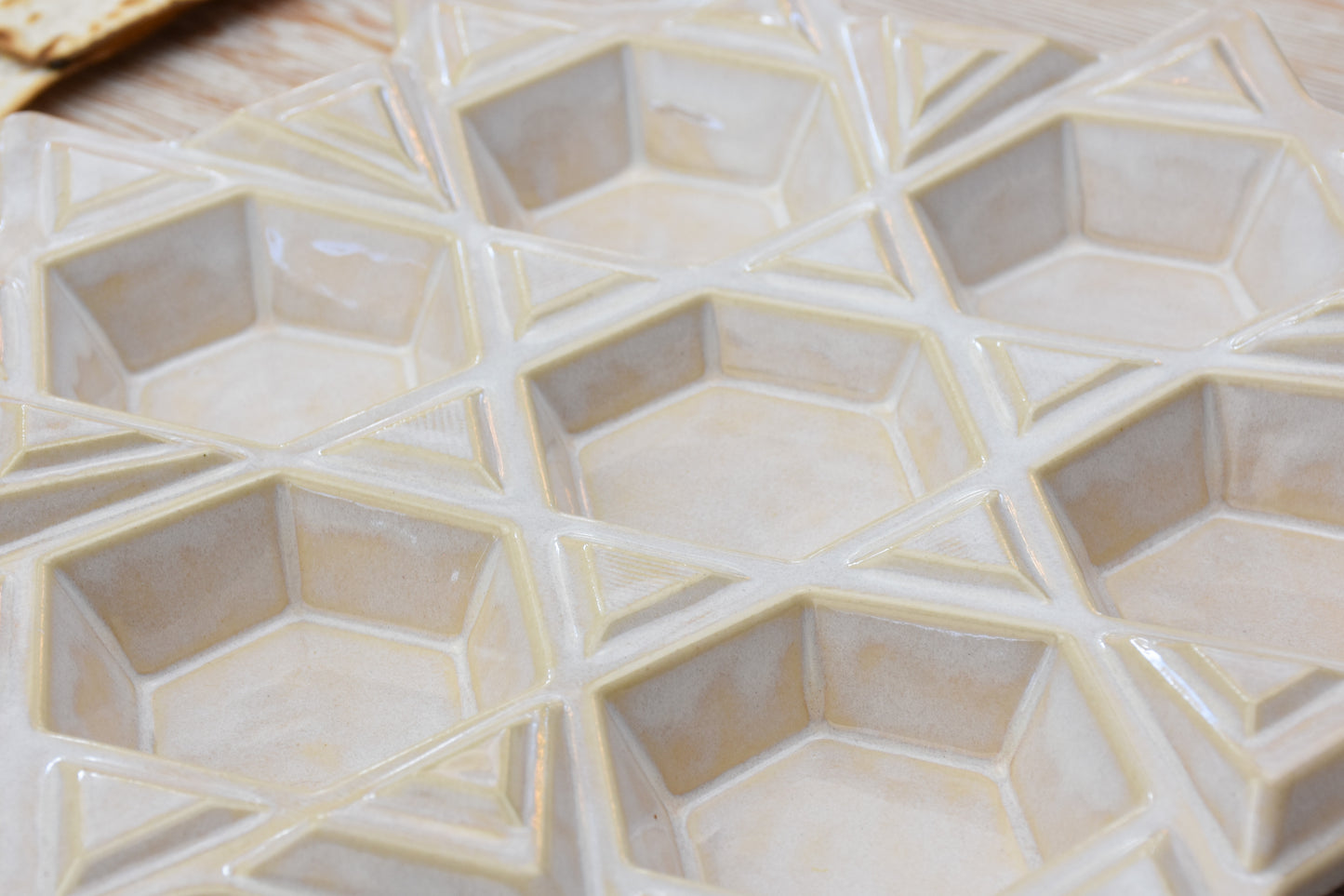 Passover Seder Plate - Cream