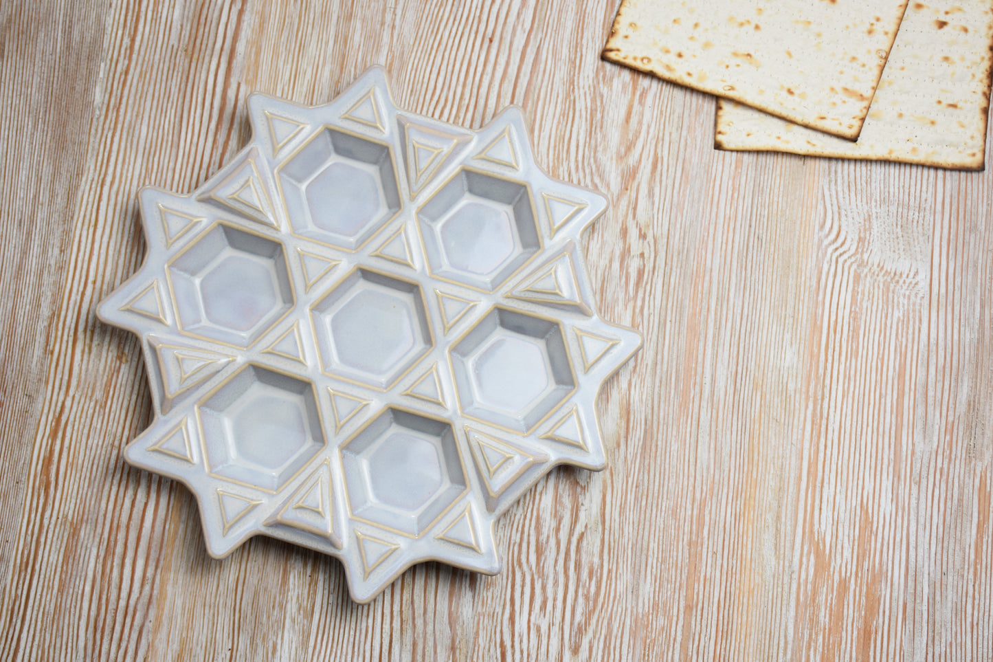 Passover Seder Plate - Moonstone