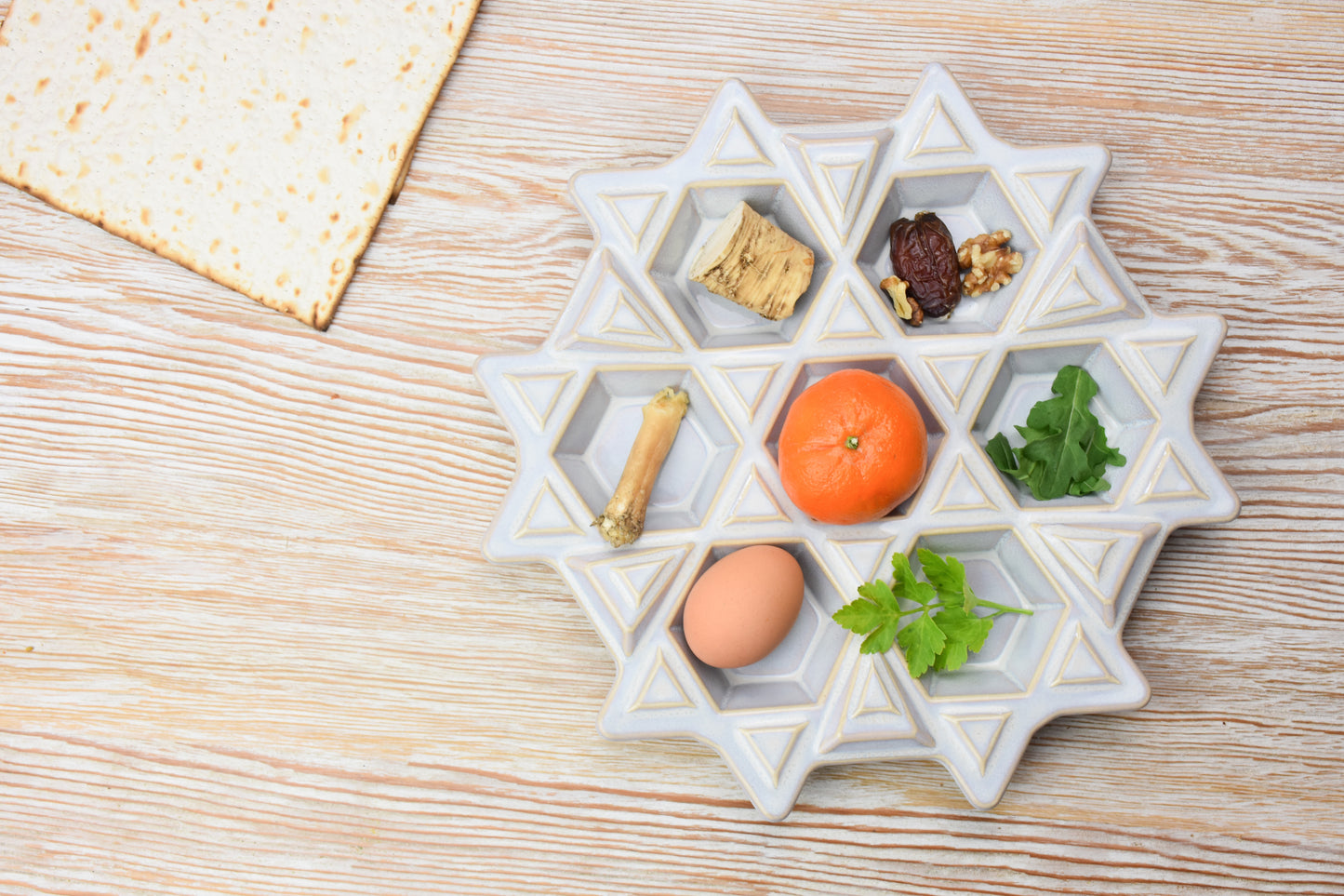 Passover Seder Plate - Moonstone