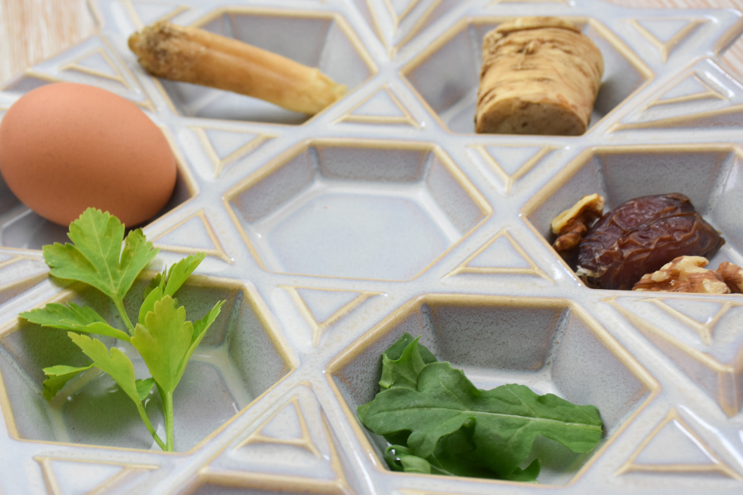 Passover Seder Plate - Moonstone