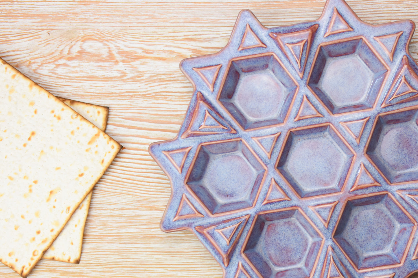 Passover Seder Plate - Ultra Violet
