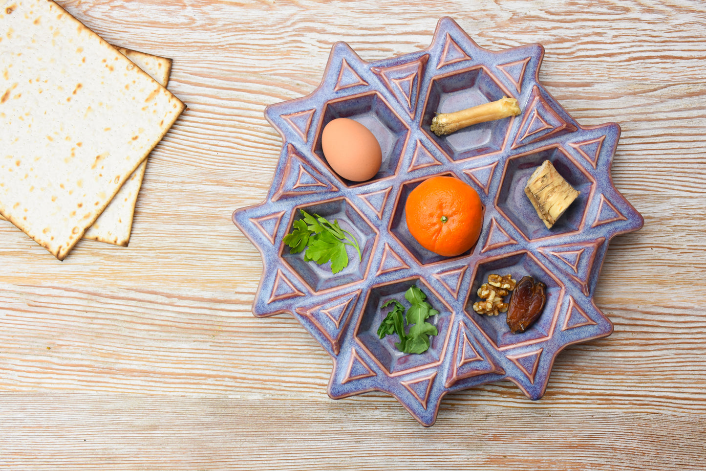 Passover Seder Plate - Ultra Violet
