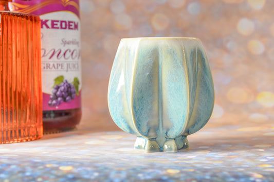 Pom Kiddush Cup - Blue and White