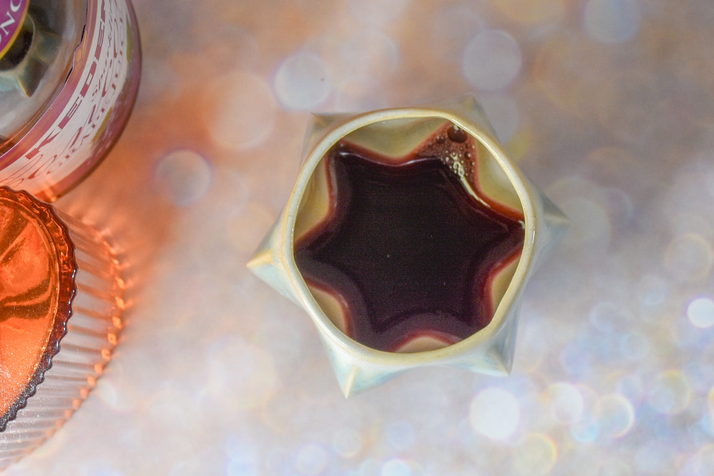 Pom Kiddush Cup - Blue and White